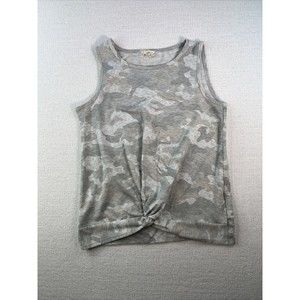 Jane and Delancey Camo Gathered Front Tank Top Womens Small